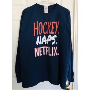 Hockey, Naps, Netflix Graphic Tee!